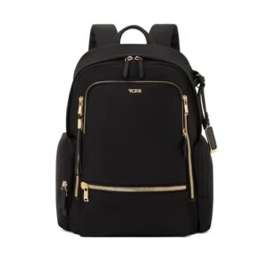 TUMI - Voyageur Celina Backpack - Women's Work and Travel Bag - 16.0" X 10.6" X 6.5" - Holds Up to 16" Laptop - Black & Gold Hardware