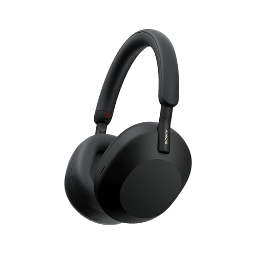 Sony WH-1000XM5 Premium Noise Canceling Headphones, Auto NC Optimizer, 30-Hour Battery, Alexa Voice Control, Black